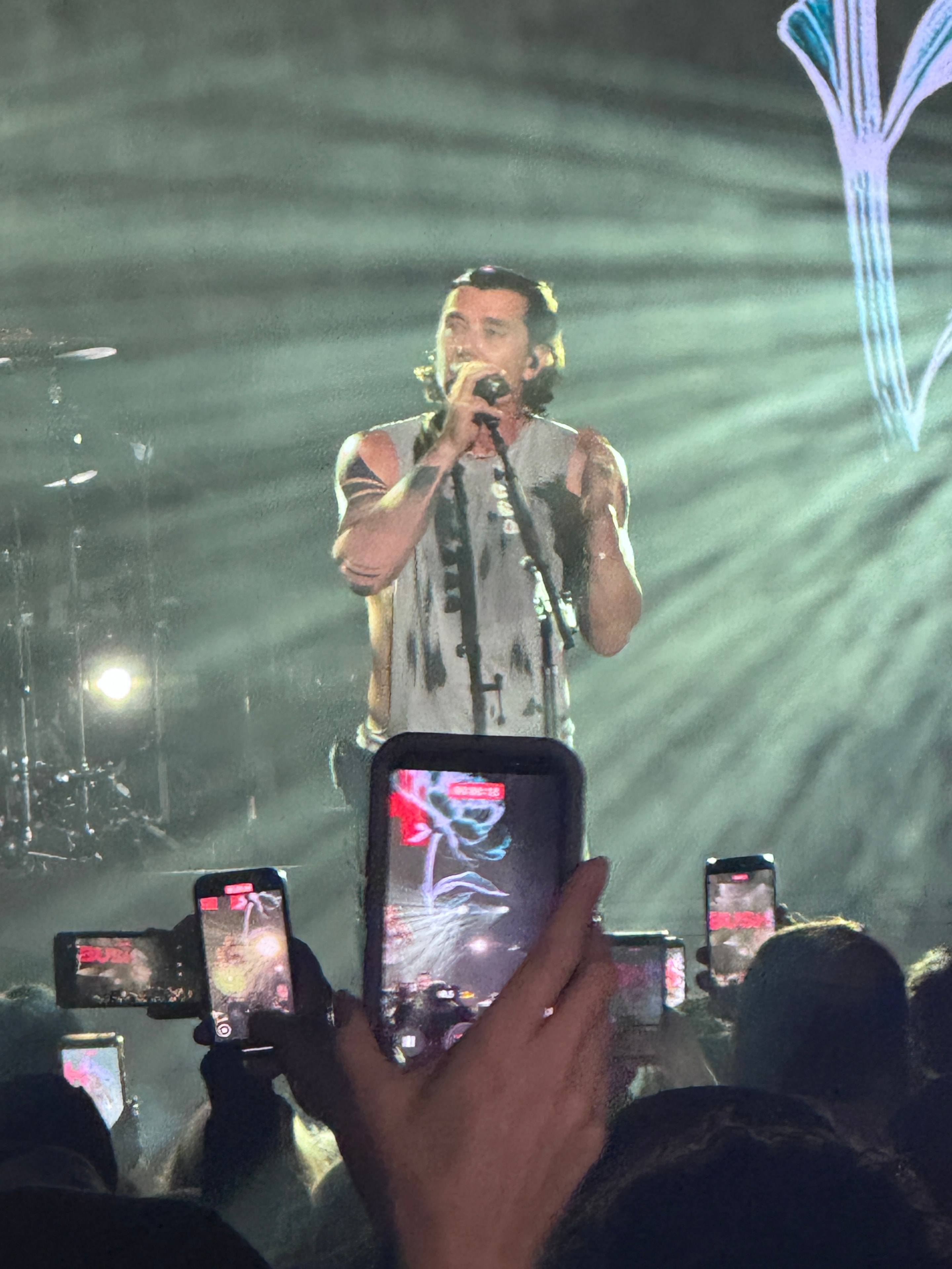 Live event videography at a concert